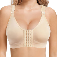 Front Closure Sports Bra Racerback Hollow Yoga Running Bra