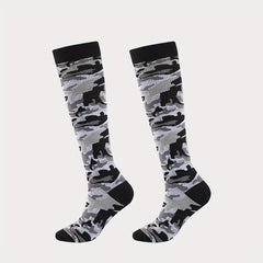 3 Pairs Colorful Compression Socks for Men & Women