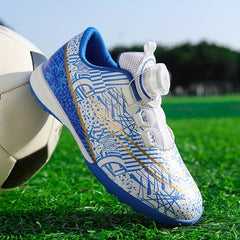 Professional Turf Football Boots with Rotating Button
