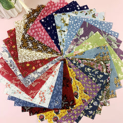 100 Pcs Dark Cloth Group DIY Patchwork 50 Colors 2 Pcs Random