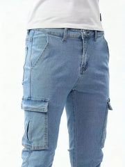 Men's Slim Fit Distressed Stretch Denim Jeans