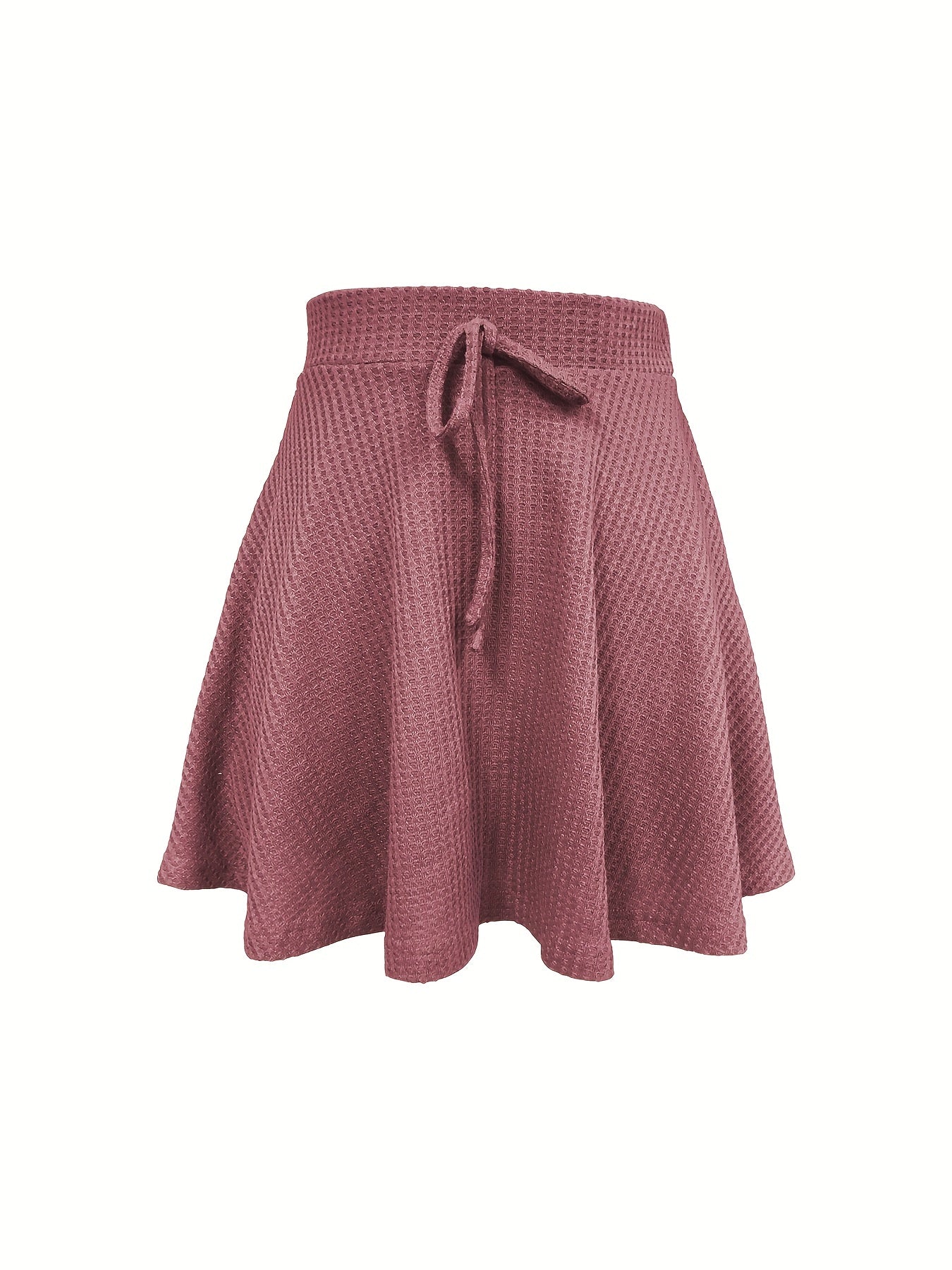 High Waist Drawstring Skirt for Spring & Fall