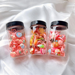 30pcs Fruit & Veggie Kids Rings Pink Finger Ring Hand Decor Children's Jewelry
