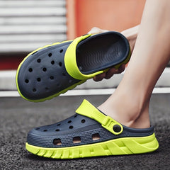 Men's Slip On Platform Clogs Durable Beach Garden Shoes
