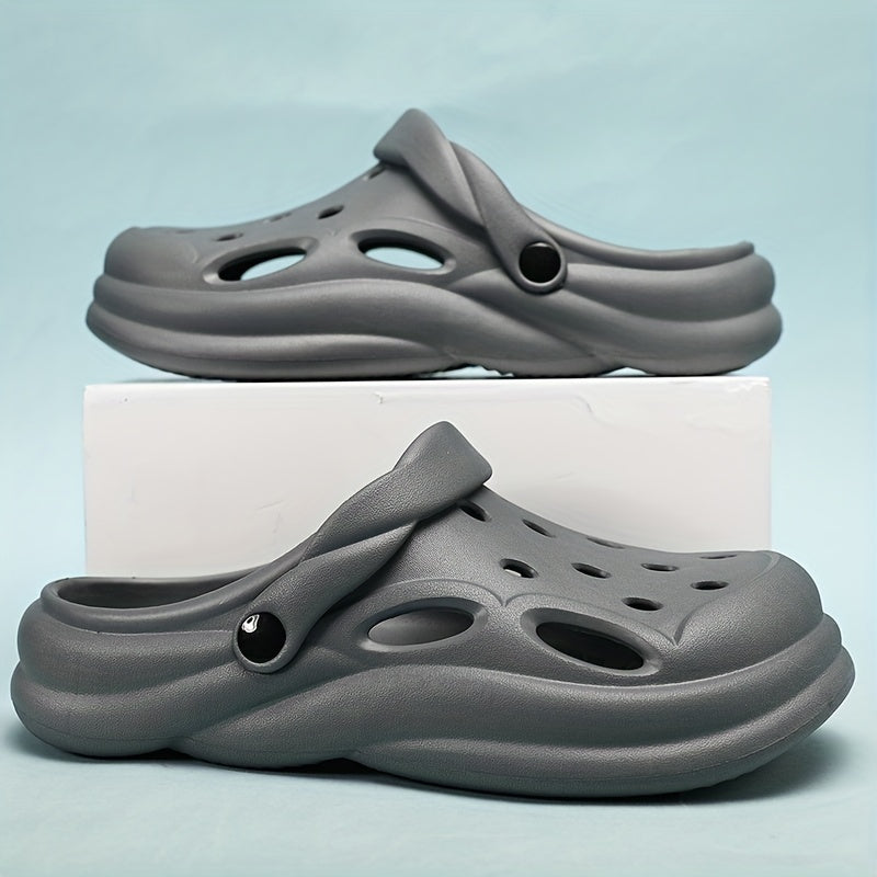 Men's Lightweight Comfy Clogs Hollow Out Non Slip Garden Shoes