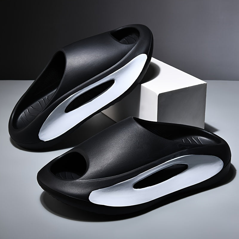 Men Cloud Slides Pillow Slippers Lightweight Open Toe Shoes