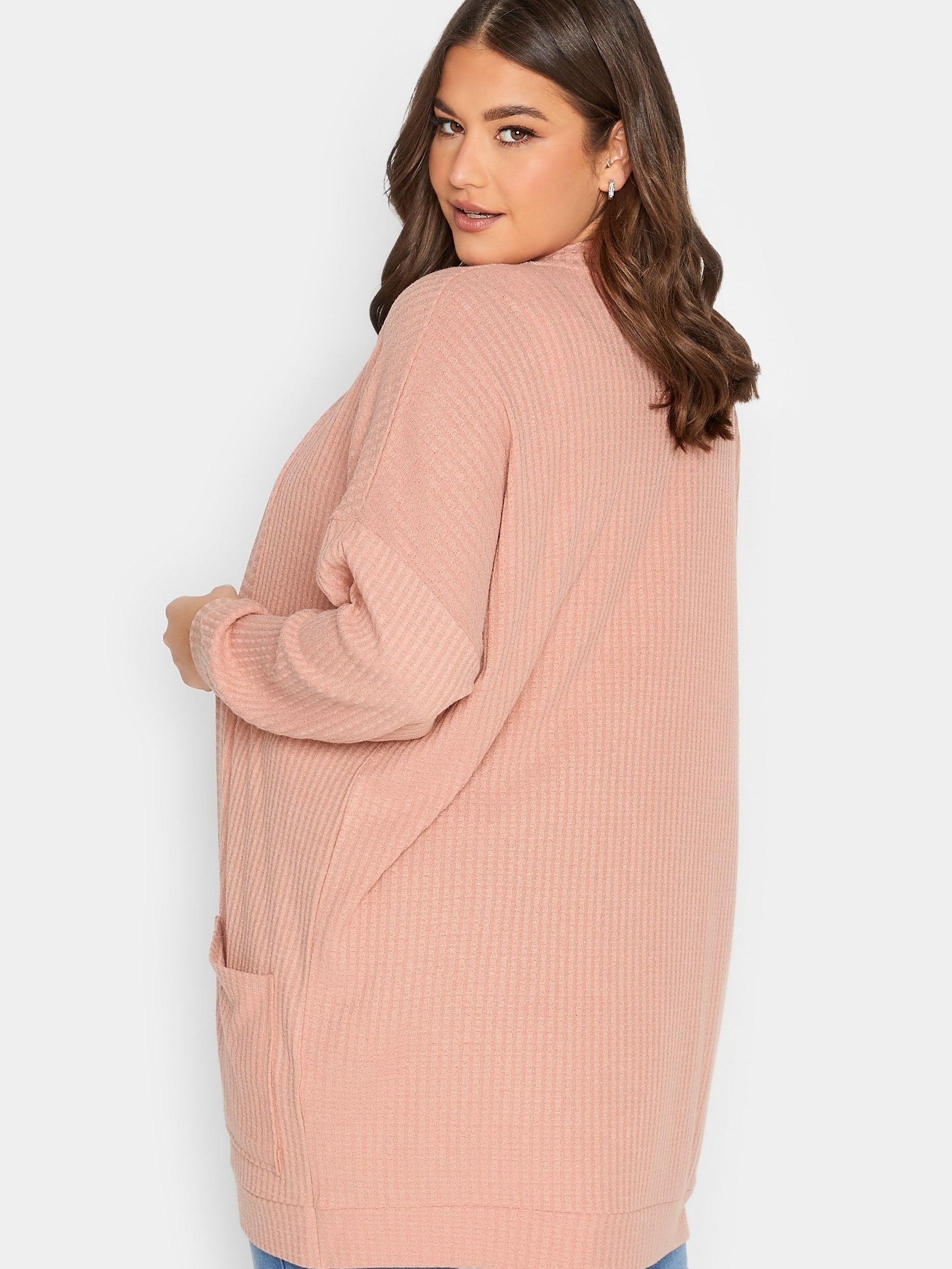 Long Sleeve Open Front Cardigan With Pockets