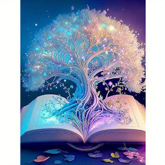DIY Painting By Numbers Kits Canvas Arts Crafts Home Decor Book Tree 40x50cm