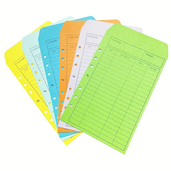 12pc Budget Envelopes for Cash System - Vertical Layout - 12 Colors