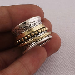 Vintage Men's Zinc Alloy Ring Hip Hop Jewelry Gift