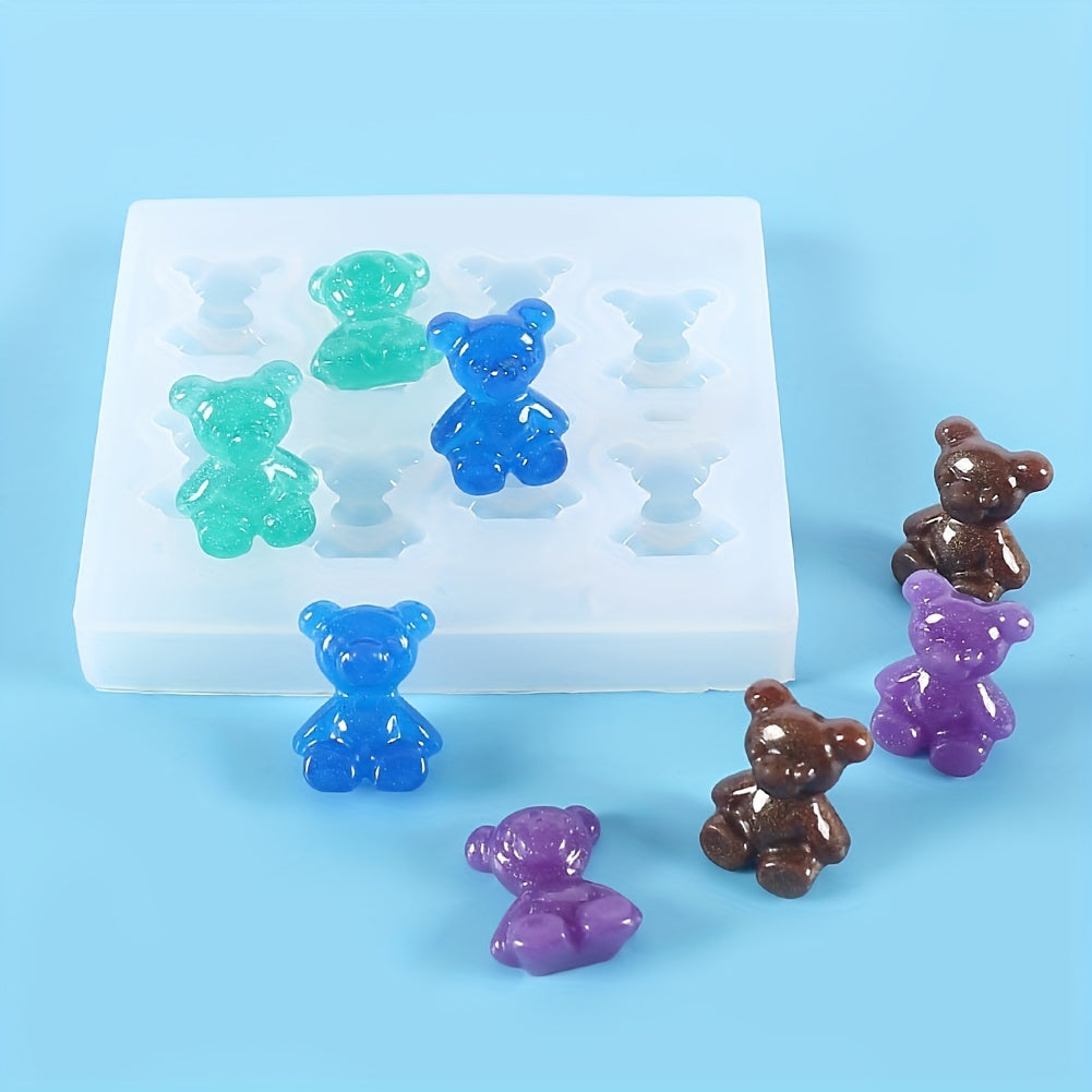 3D Bear Silicone Mold for Resin Epoxy DIY Crafts