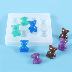 3D Bear Silicone Mold for Resin Epoxy DIY Crafts