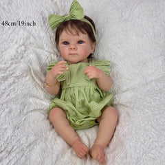 19" Reborn Baby Girl Doll Toy for Child Birthday Gift - Lifelike