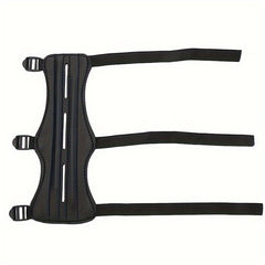 Adjustable Archery Arm Guard with 3 Strap