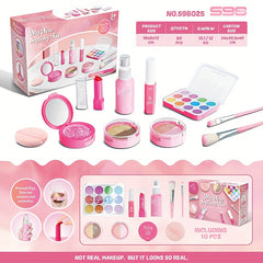 Girls' Role Play Makeup Kit Dress Up Set Non Liquid No Makeup Toy