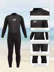 Men's 3 2mm Neoprene Diving Suit Thermal Anti Jellyfish Wetsuit