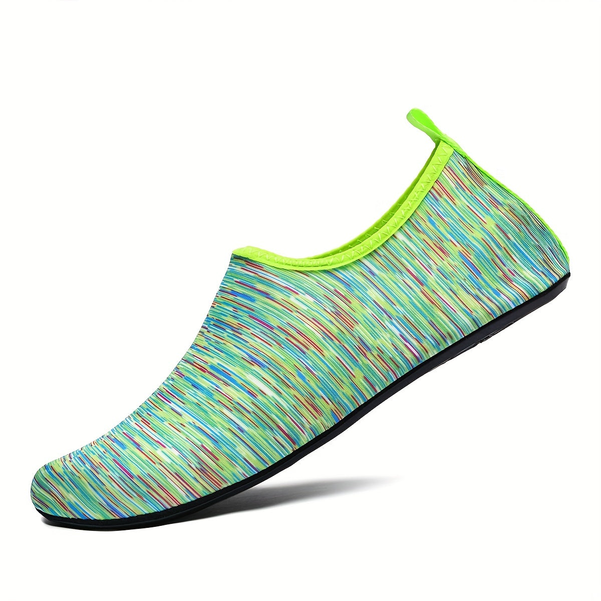 Colorful Stripe Water Socks Quick Drying Slip On Beach Barefoot Shoes