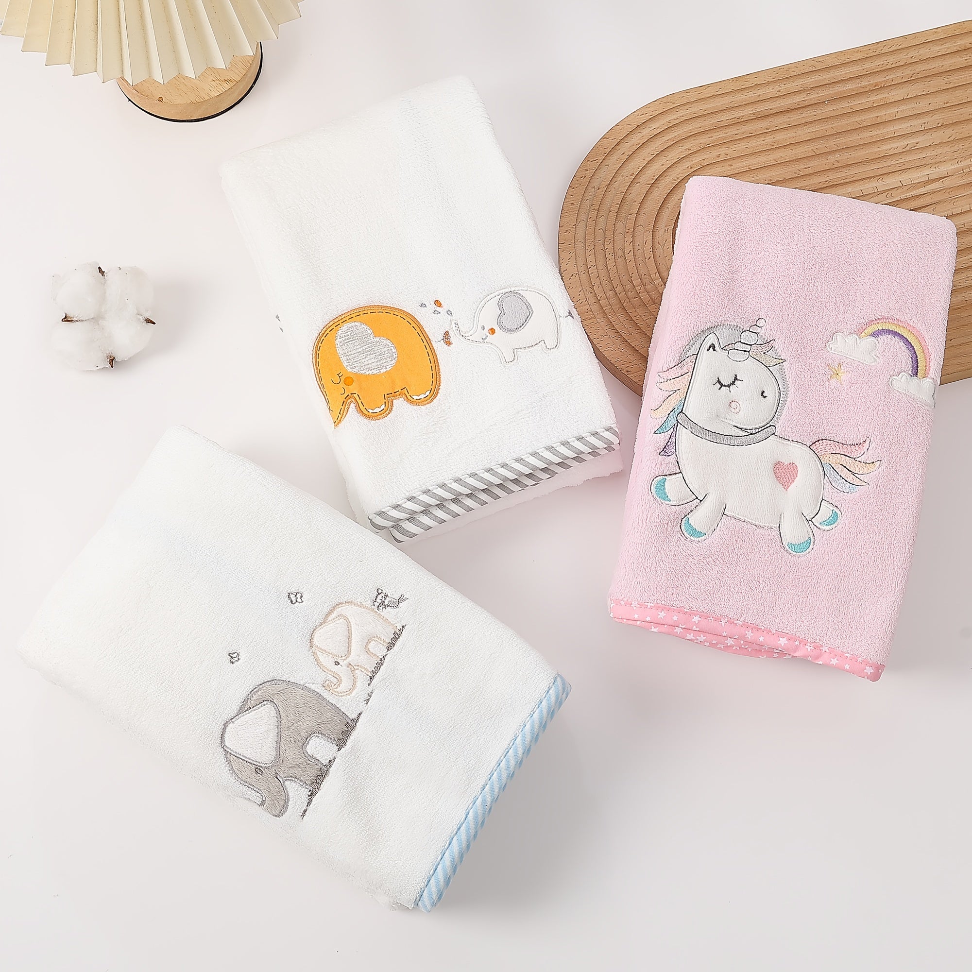 Baby Plush Blanket Elephants Unicorns Rainbows Boys Girls 100% Pure Perfec