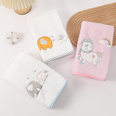 Baby Plush Blanket Elephants Unicorns Rainbows Boys Girls 100% Pure Perfec