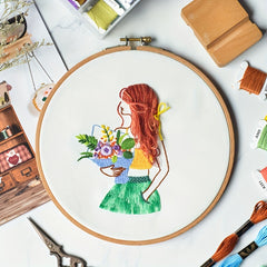DIY Embroidery Material Bag Embroidery Kit Hanging Painting Decorative