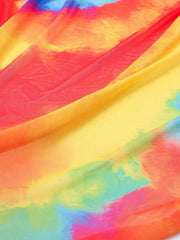 Tie Dye Wrap Beach Cover Up Skirt