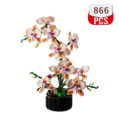 Elegant Champagne Orchid Building Block Bouquet