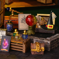 MAOMIYU Vintage Magic Treasure House DIY Wooden Model Kit 3D Puzzle