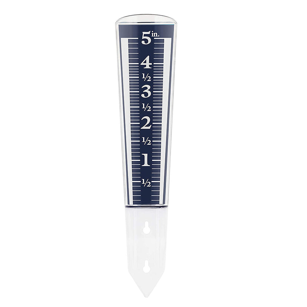 Outdoor Rain Gauge with Magnifying Scale and Easy-to-Read Numbers