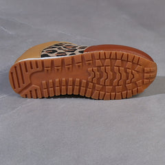 Leopard Print Lace-up Hiking Sneakers Women's Shoes