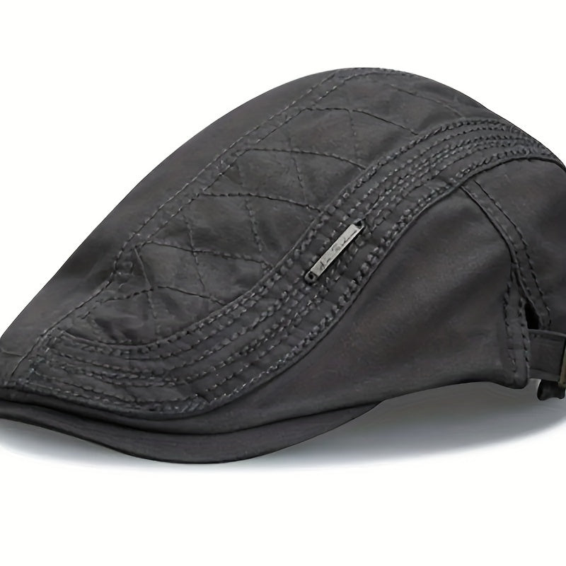 Casual Beret Mesh Peaked Cap Painter Hat Sunshade Retro Forward Hat Cowboy Hat
