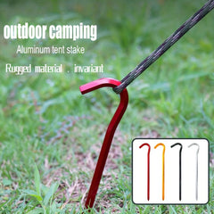 10pcs Aluminum Alloy Tent Nails Canopy Pegs Heavy Duty Outdoor Camping Stakes