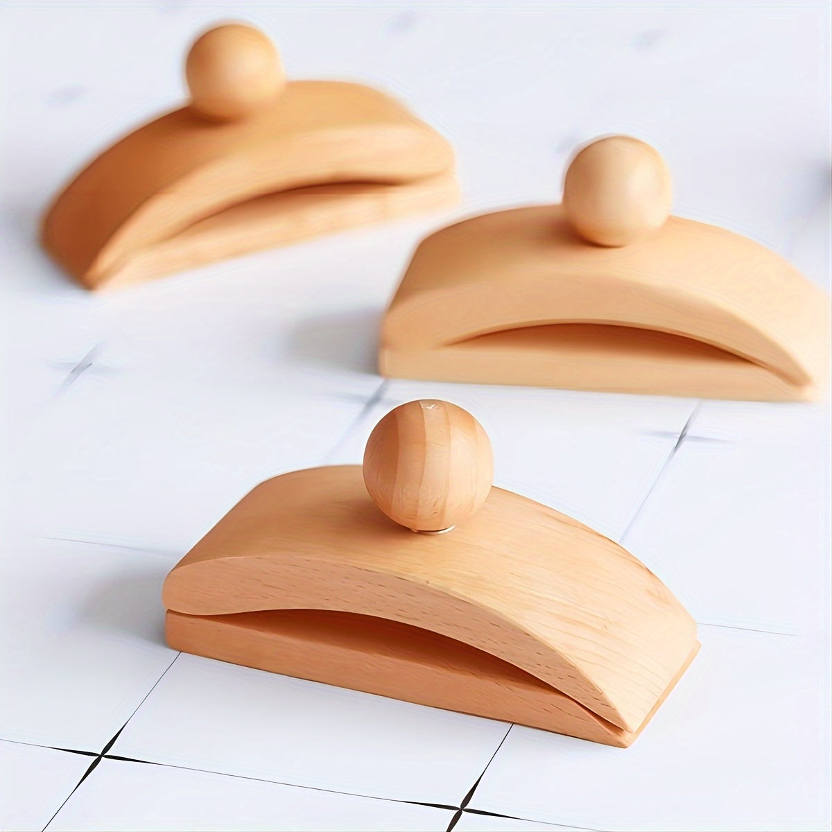 4pcs Quilt Clip Beech Wood Quilt Hanging Wall Clip