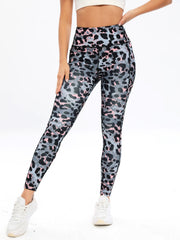 Leopard Print Yoga Pants Slim Fit Activewear Leggings