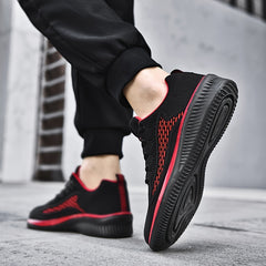 Men's Breathable Mesh Running Shoes Lace Up Lightweight