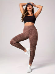 Seamless High Waist Yoga Leggings Fitness Running Pants