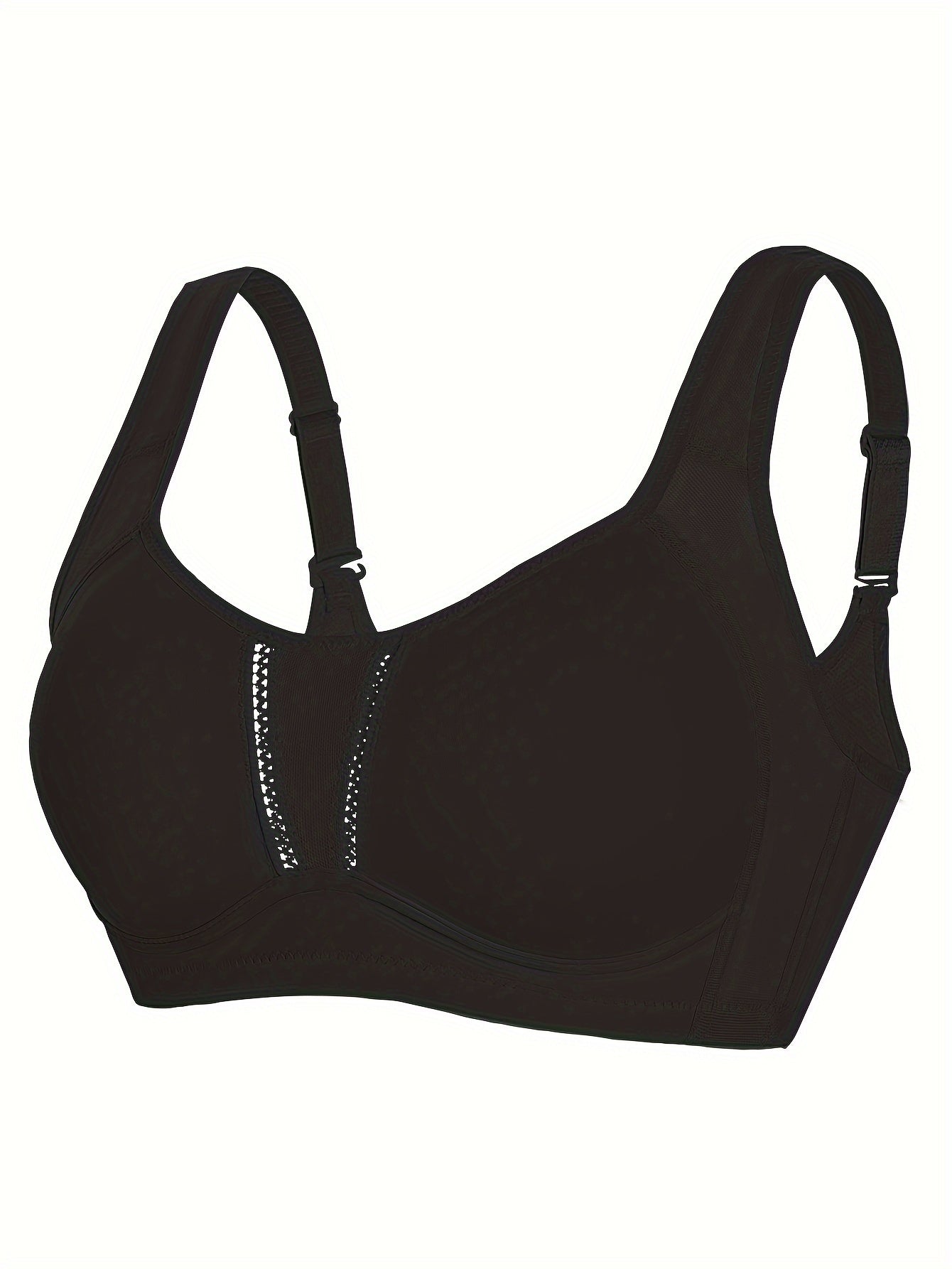 Mesh Stitching Wireless Bras Comfy & Breathable Intimates Bra