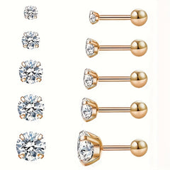 Zirconia Stud Earrings & Artificial Diamond Studs for Girls