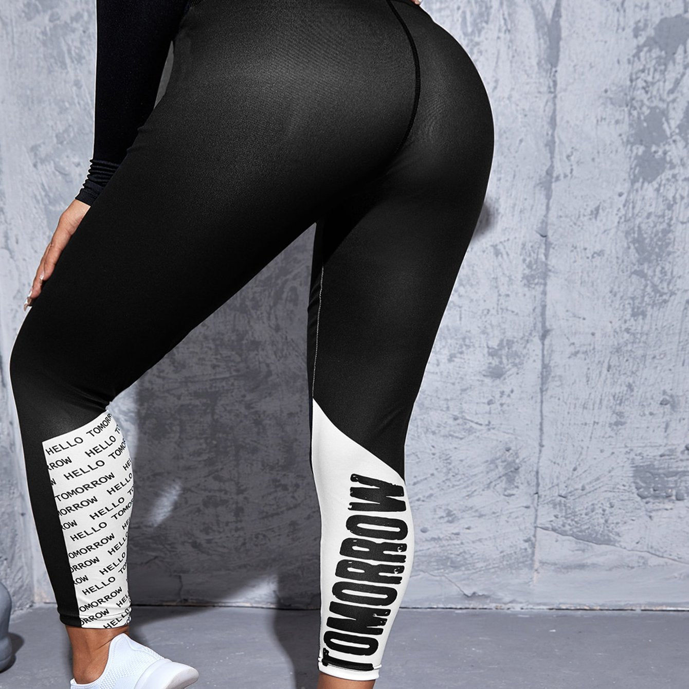 Sports Leggings Wide Waistband High Rise Yoga Pants