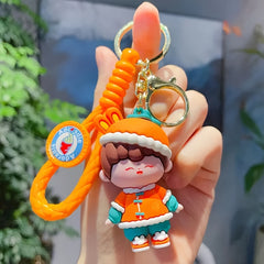 Chinese Style Cartoon Doll Keychain Bag Pendant Year Gift
