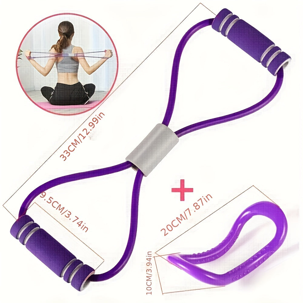 8-Shaped Yoga Resistance Rope & Yoga Ring Fitness Stretcher