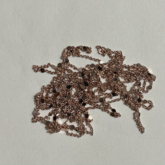 Sequins Chain Necklace 199 Golden Silvery Metal Copper DIY
