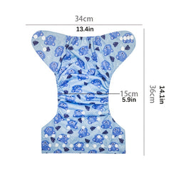 Adjustable Pocket Diapers for Baby Girls & Boys 3-15kg