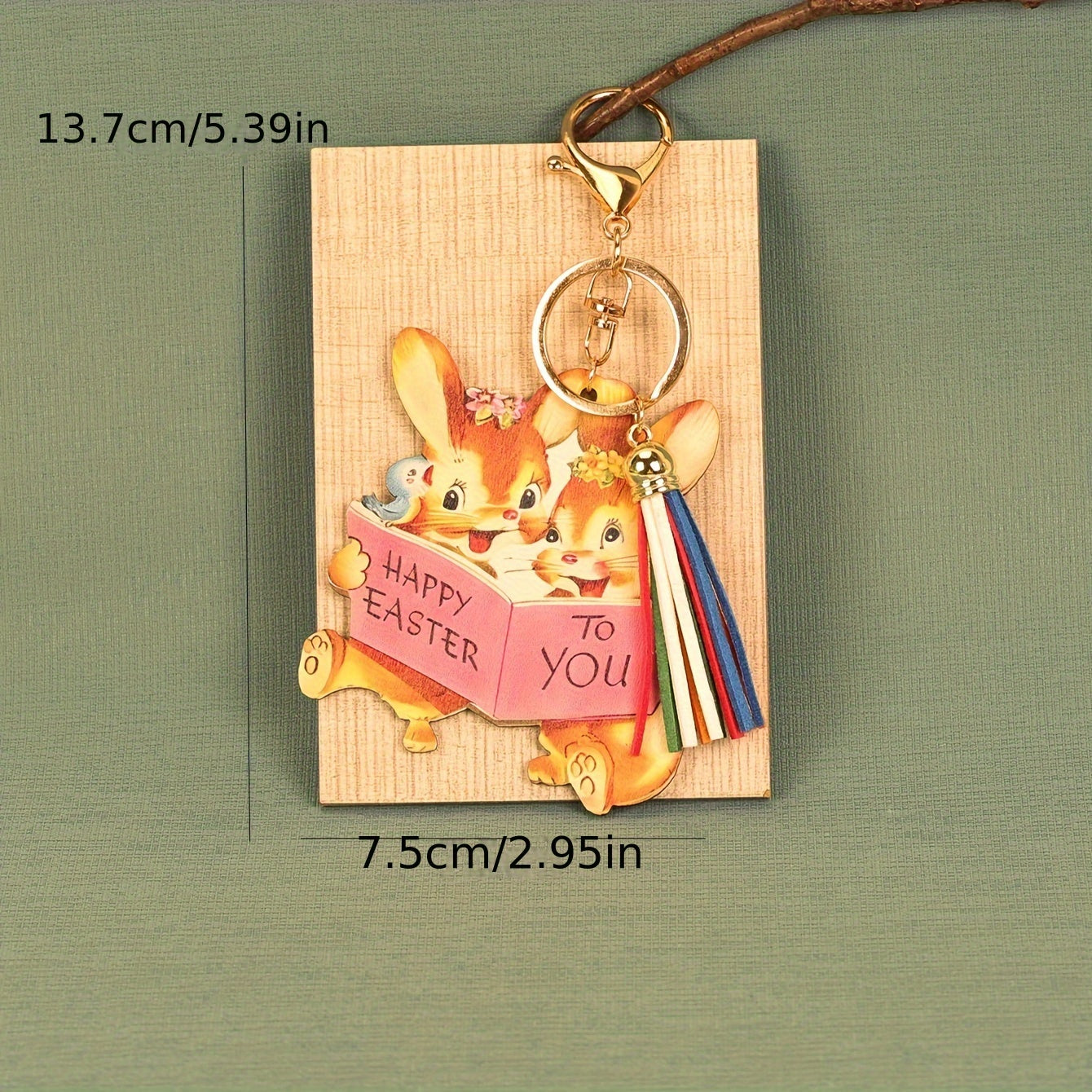 Squirrel Pendant Keychain for Car Keys Backpacks Wallets