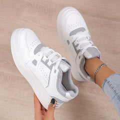 Women's Colorblock Mesh Sneakers Low Round Toe Lightweight Shoes