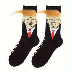 3 Pairs Star Striped Pattern Socks for Women Men