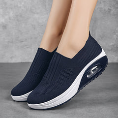 Comfortable Shock Absorption Slip On Loafers Shoes Lightweight Walking Sneakers