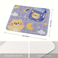 Bear Mouse Pad Square Waterproof Non Slip Rubber Base Mouse Pads
