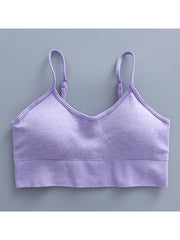 4-Piece Seamless Yoga Clothes Set High Waist Fitness & Tops