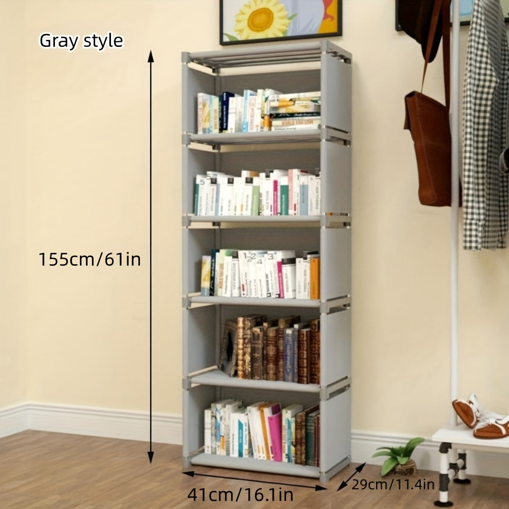 5-Layer Bookshelves Storage Racks for Bedroom/Living Room Display