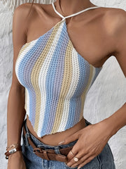 Colorful Striped Cami Top Summer Sleeveless Women's Clothing